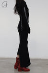 Marc le bihan long net eye skirt 2752 black
